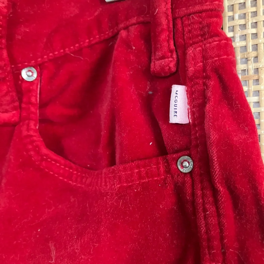 McGuire Red Velvet Stretchy Jeans - Picture 4 of 6